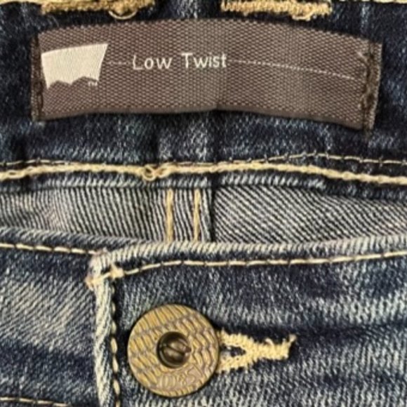 Levi's Low Twist Denim Blue Jeans sz 32W - Picture 10 of 11